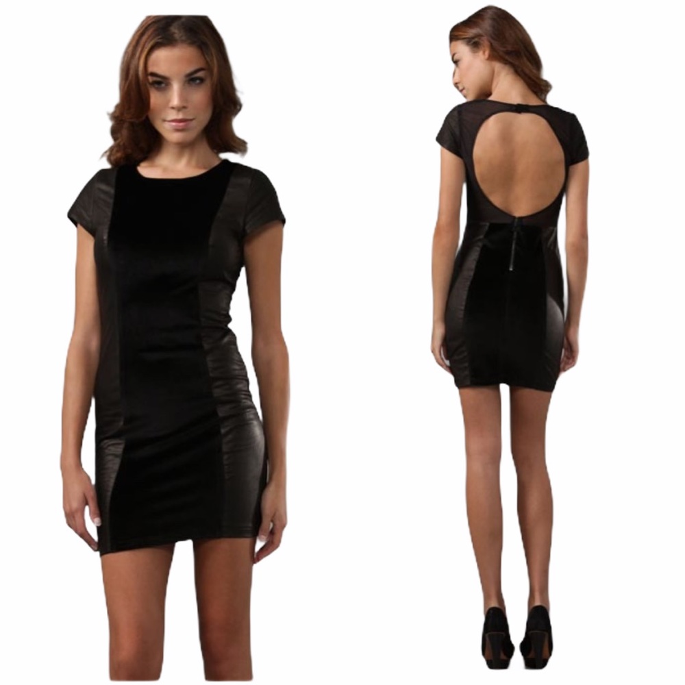 Alice + Olivia Black Mini Dress